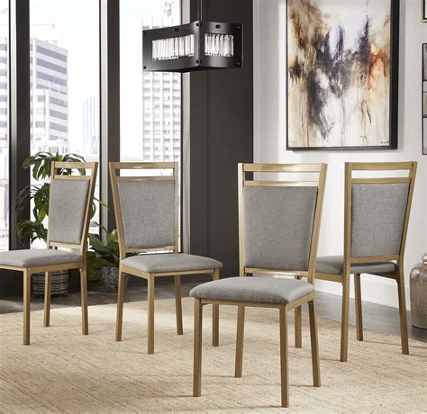 upholstered metal dining chairs